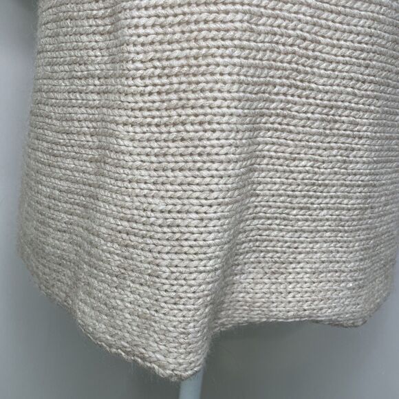 Soft Surroundings Wool Alpaca Blend Cowl Neck Knit Sweater Cream Women's Size XS - Picture 8 of 10